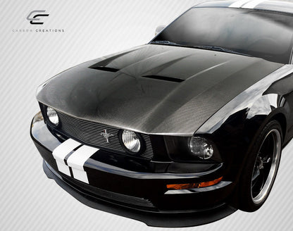 Carbon Creations 2005-2009 Ford Mustang DriTech CVX Hood - 1 Piece