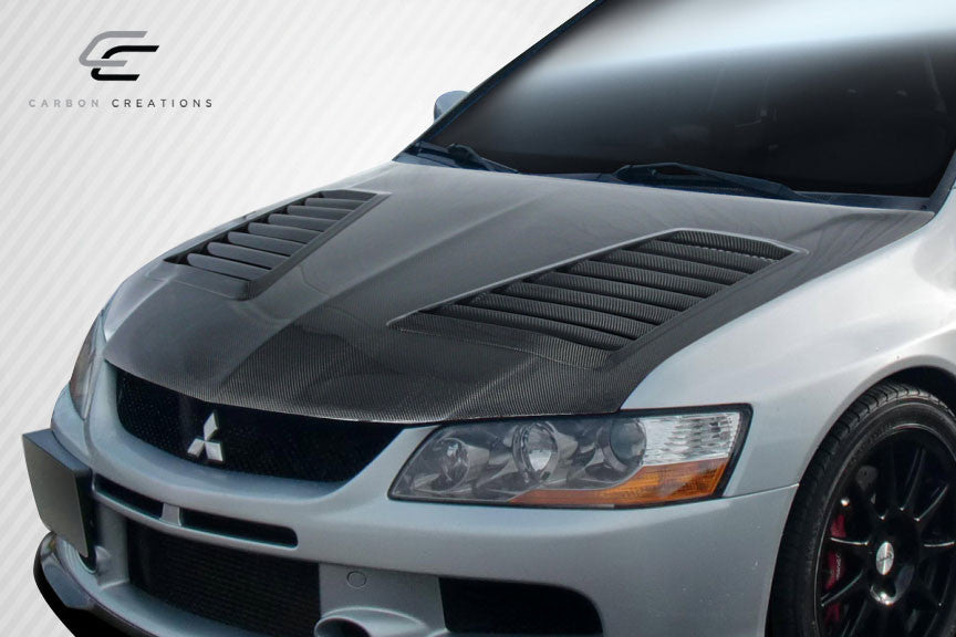 Carbon Creations 2003-2006 Mitsubishi Lancer Evolution 8 9 DriTech Track Hood - 1 Piece