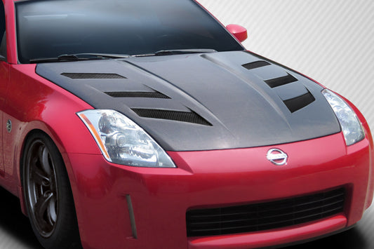 Carbon Creations 2003-2006 Nissan 350Z Z33 DriTech AM-S Hood - 1 Piece