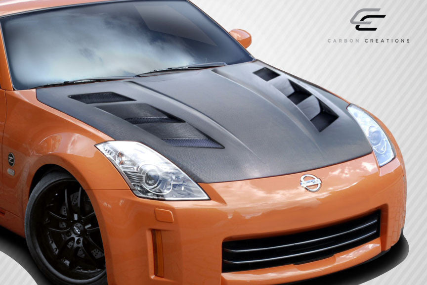 Carbon Creations 2007-2008 Nissan 350Z Z33 DriTech AM-S Hood - 1 Piece