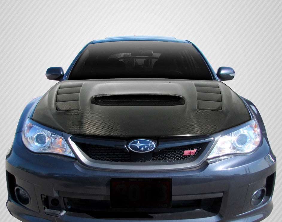 Carbon Creations 2008-2011 Subaru Impreza 2008-2014 WRX STI DriTech VR-S Hood - 1 Piece