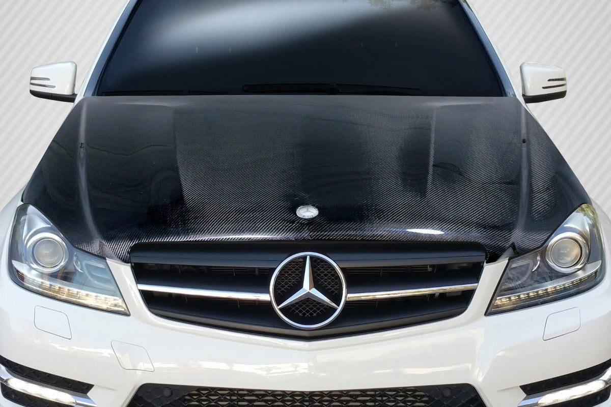 Carbon Creations 2012-2014 Mercedes C Class W204 C63 Look Hood - 1 Piece