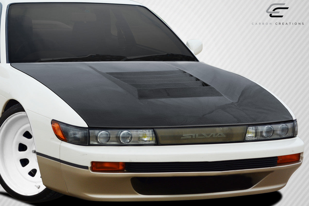 Carbon Creations 1989-1994 Nissan Silvia S13 D-1 Hood - 1 Piece