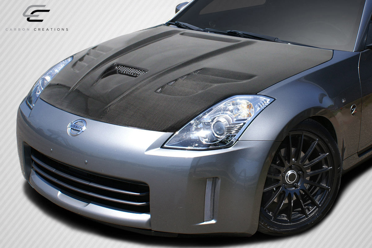 Carbon Creations 2003-2006 Nissan 350Z Z33 Vader Hood - 1 Piece