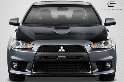 Carbon Creations 2008-2017 Mitsubishi Lancer / Lancer Evolution 10 Lancer DriTech Race Hood - 1 Piece