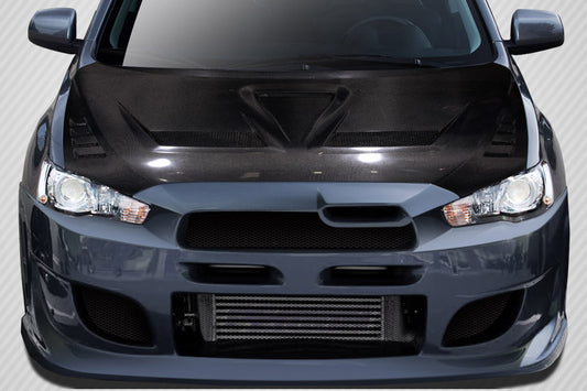 Carbon Creations 2008-2017 Mitsubishi Lancer / Lancer Evolution 10 Lancer DriTech Race Hood - 1 Piece