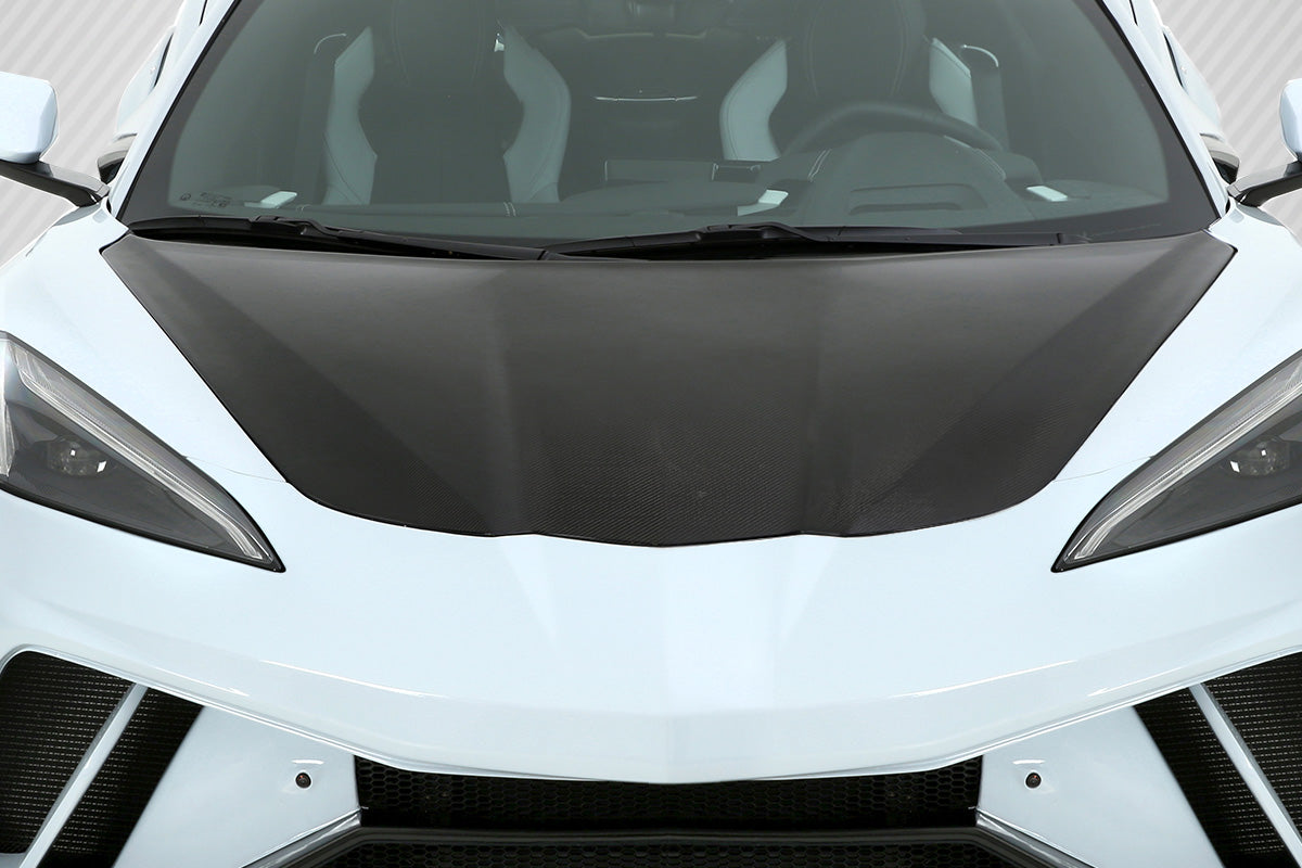20-23 Chevry Corvette C8 Carbon Fiber OEM type carbon fiber hood