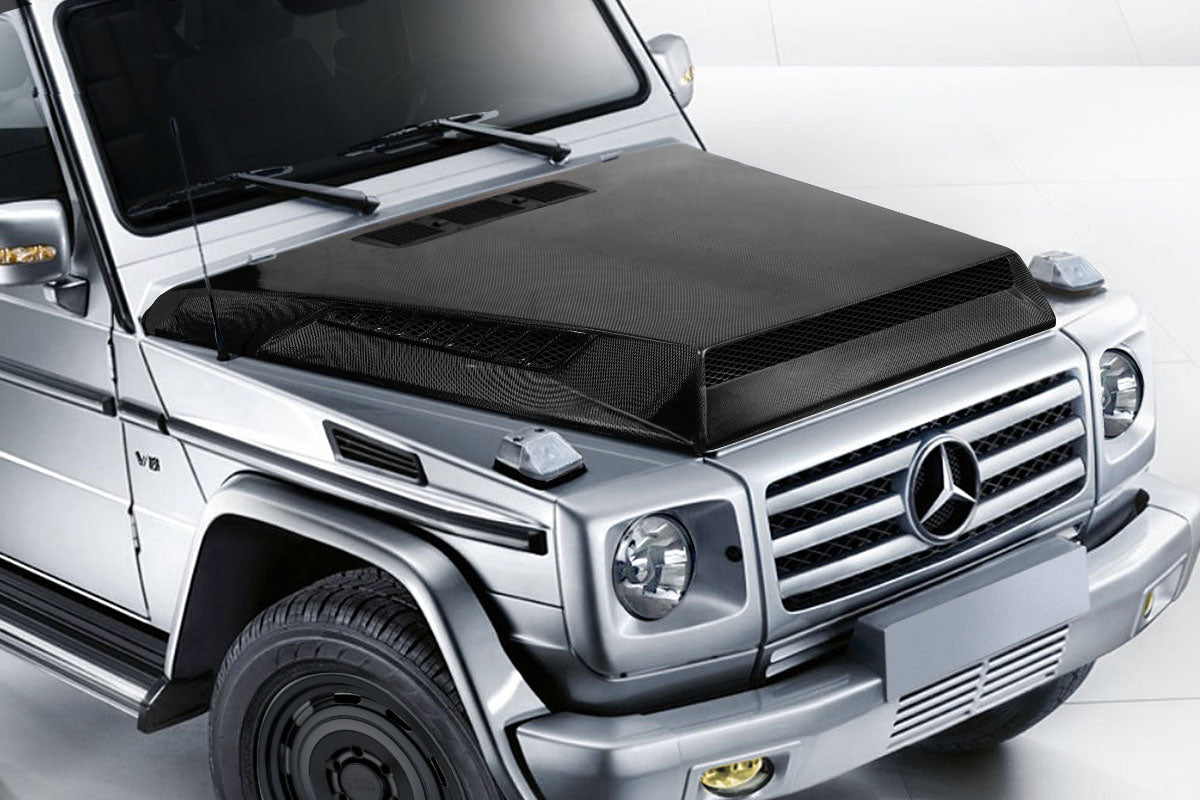 00-18 Mercedes G Class W463 CF Behemoth carbon fiber hood