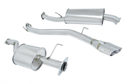 Megan Racing Nissan Quest 2011+ Stainless Roll Tips Catback Exhaust (MR-CBS-NQ12-SRT)