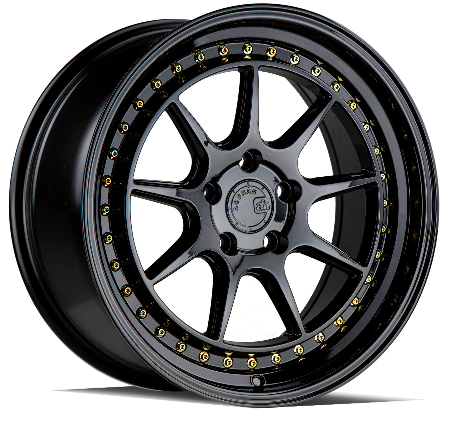 18x9.5 Aodhan DS-X gloss black semi-forged wide wheel
