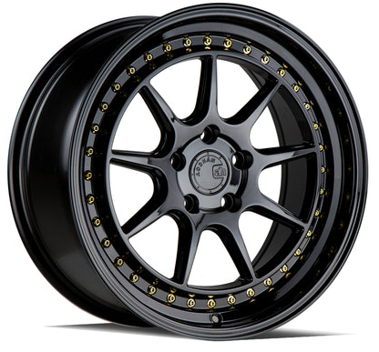 18x9.5 Aodhan DS-X gloss black semi-forged wide wheel