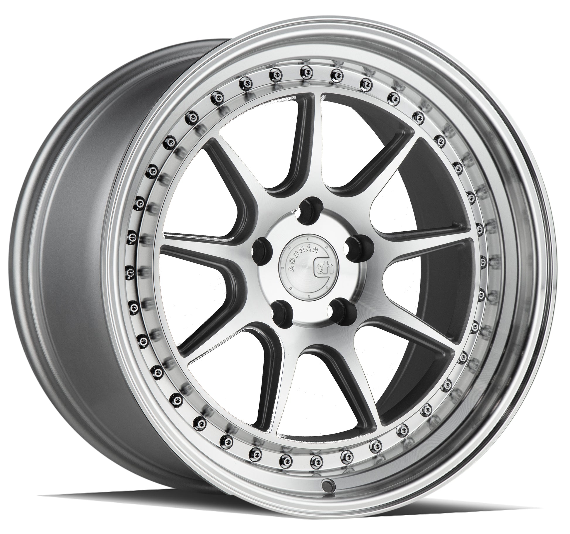 19x11 Aodhan DS-X semi-forged silver machined wheel for stance fitment