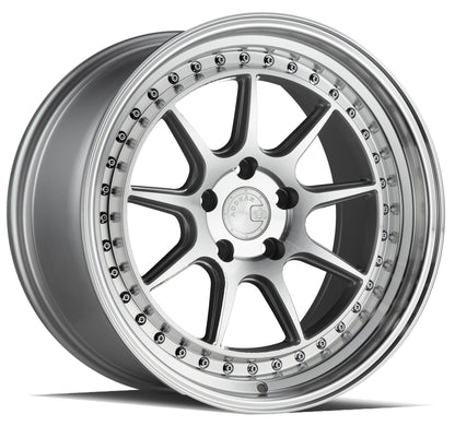 19x11 Aodhan DS-X semi-forged silver machined wheel for stance fitment