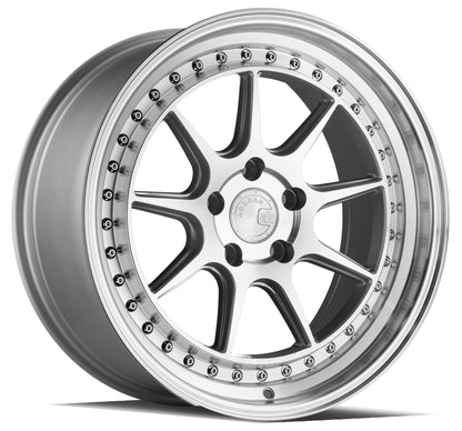 19x8.5 Aodhan DS-X semi-forged Silver Machined Face performance rim