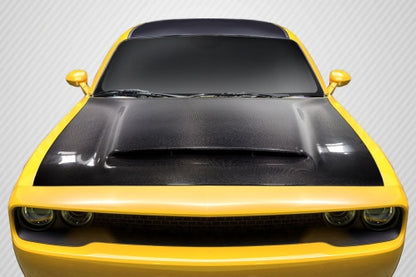 Carbon Creations 2008-2020 Dodge Challenger Carbon Creations Demon Look Hood - 1 Piece