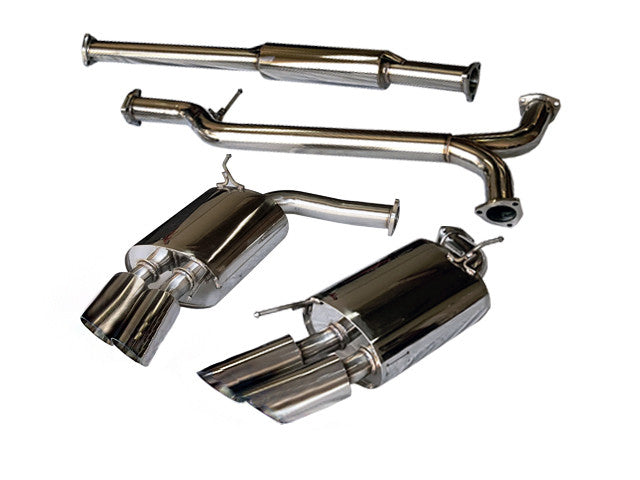 Tsudo Acura 2007-08 TL Type-S SE Quad Tips Catback + J-Pipe Exhaust (20-9210 + 20-1225)