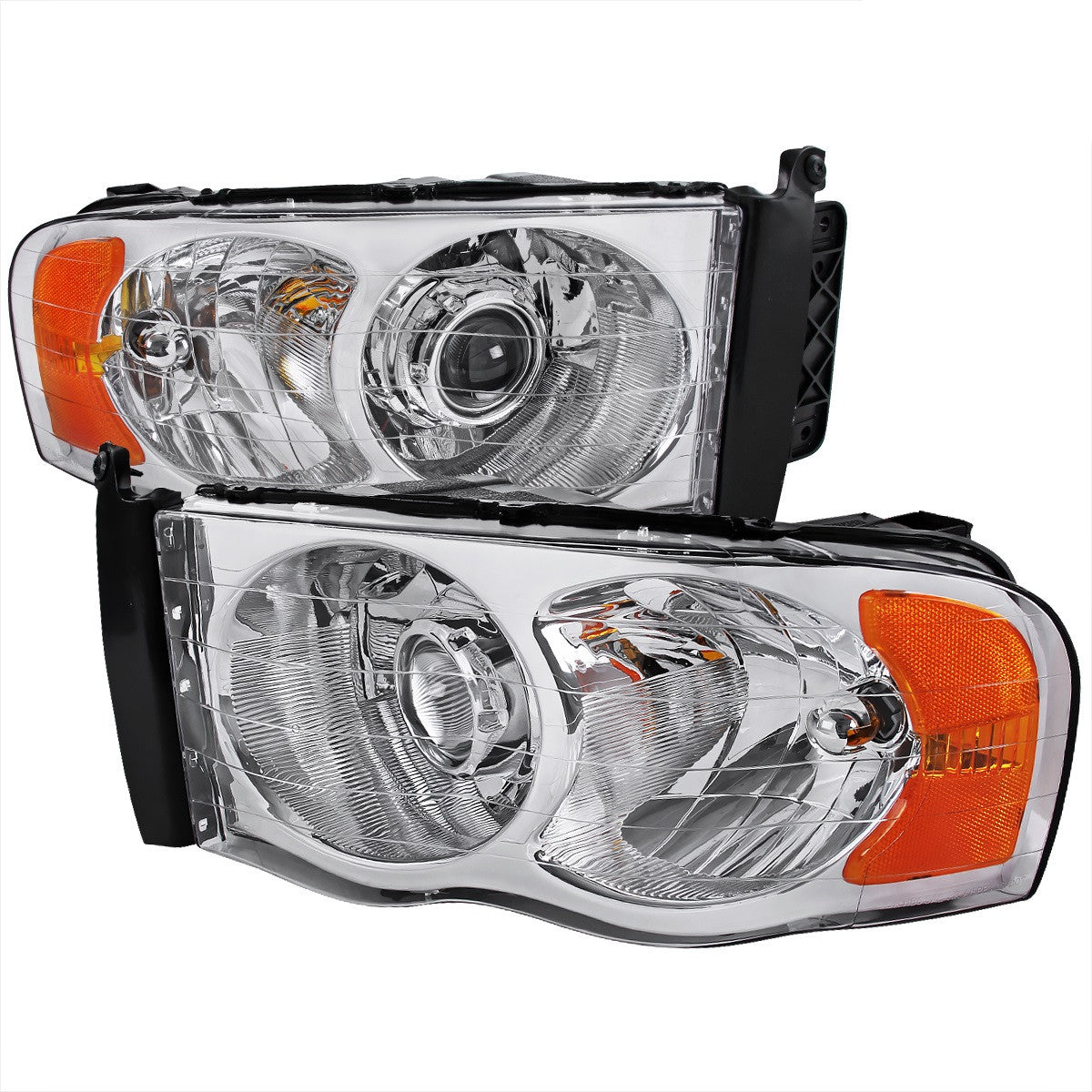 Spec-D 02-05 Ram 1500 2500 3500 Projector Headlights Chrome