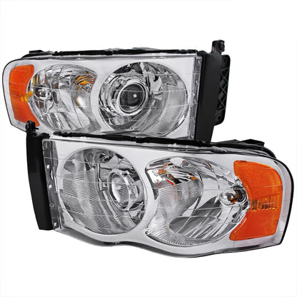 Spec-D 02-05 Ram 1500 2500 3500 Projector Headlights Chrome