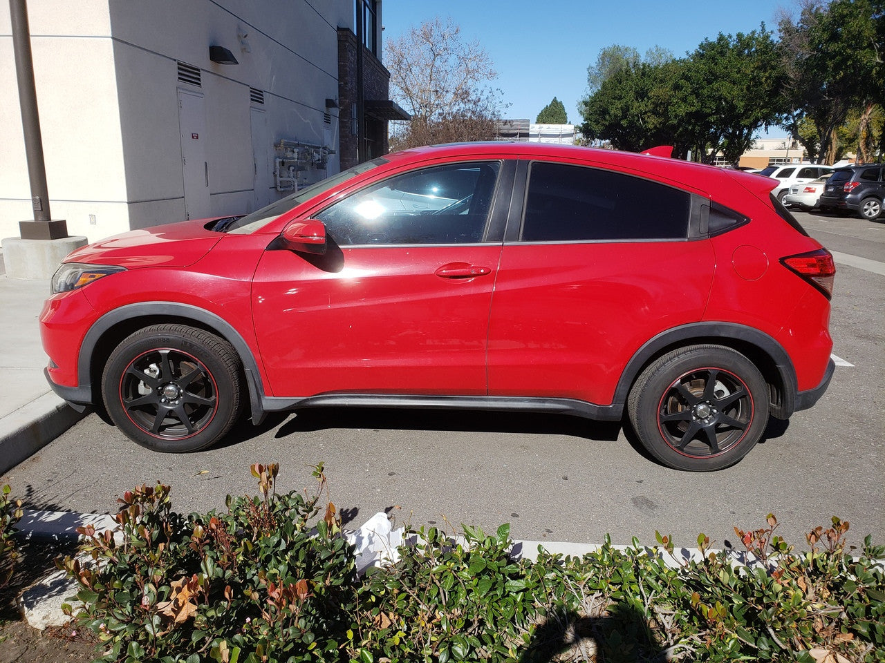 Drag DR-33 Wheels 16x7 5x100 5x114.3 Matte Black /w Red Stripe Rims