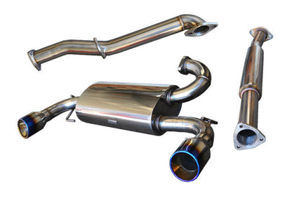 Tsudo 12+ FRS & Subaru Brz Downpipe + Dual Burnt Tip Catback Exhaust