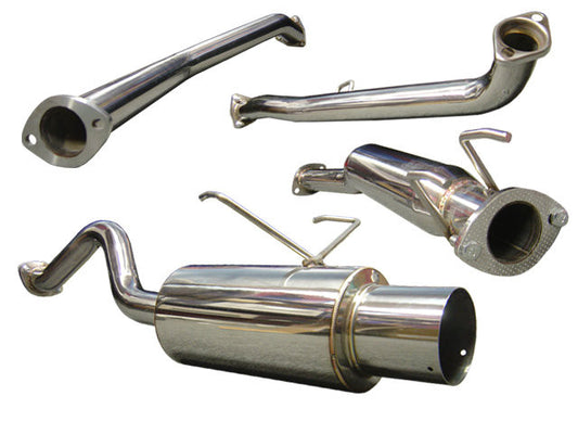 Tsudo 2001-2005 Civic DX LX N1 JDM Catback Exhaust (20-9353) display