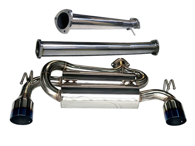 Tsudo 08-16 Lancer EvoX 3" SE Performance Burnt Tip CatBack Exhaust (20-9360-ACB)