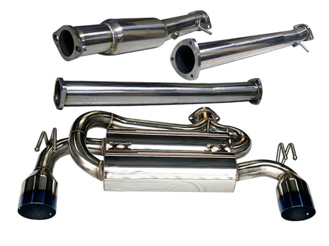 Tsudo 08-16 Lancer Evo X 3in Test Pipe + SE Burnt Tip Catback Exhaust (20-9360-A)