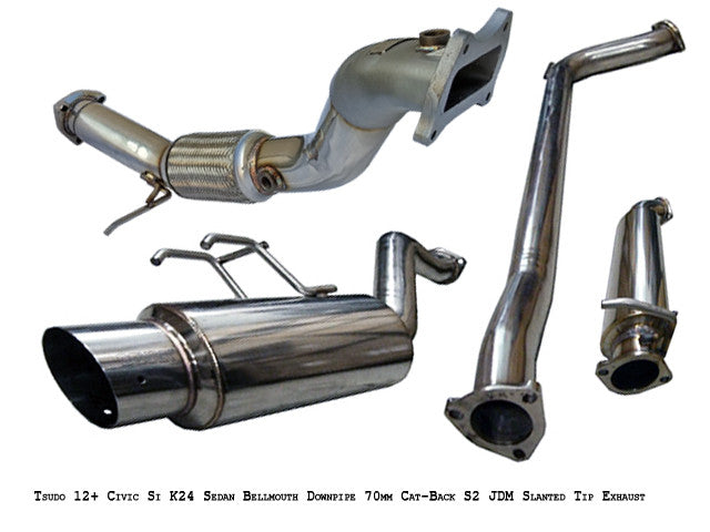 Honda Civic Si K24 Tsudo Bellmouth Header Full Exhaust exhaust