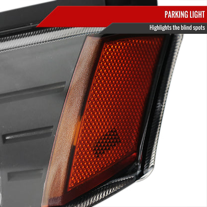 Spec-D 2002-2006 Chevrolet Avalanche 1500/2500 OE Style w/ Bumper Signal Lights Black Headlights