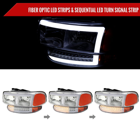 1999-2006 GMC Sierra Denali Yukon Spec-D aftermarket headlights