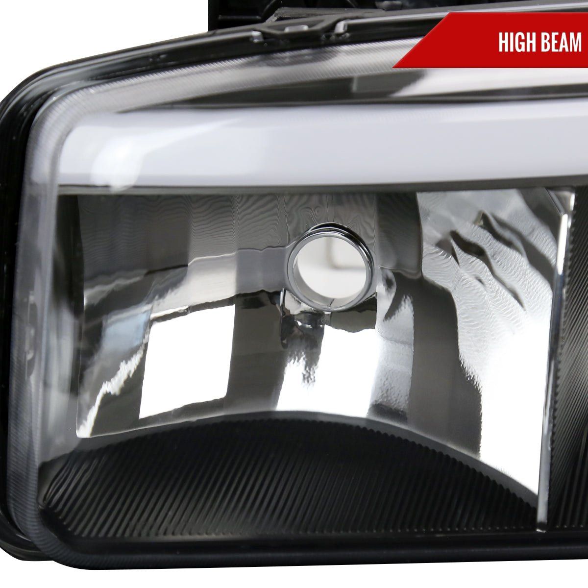 Spec-D 1999-2006 GMC Sierra Denali/2007 Sierra Classic Denali/2000-2006 Yukon/XL Denali OE Style with LED Sequential Turn Signal Bumper Lights Black Headlights