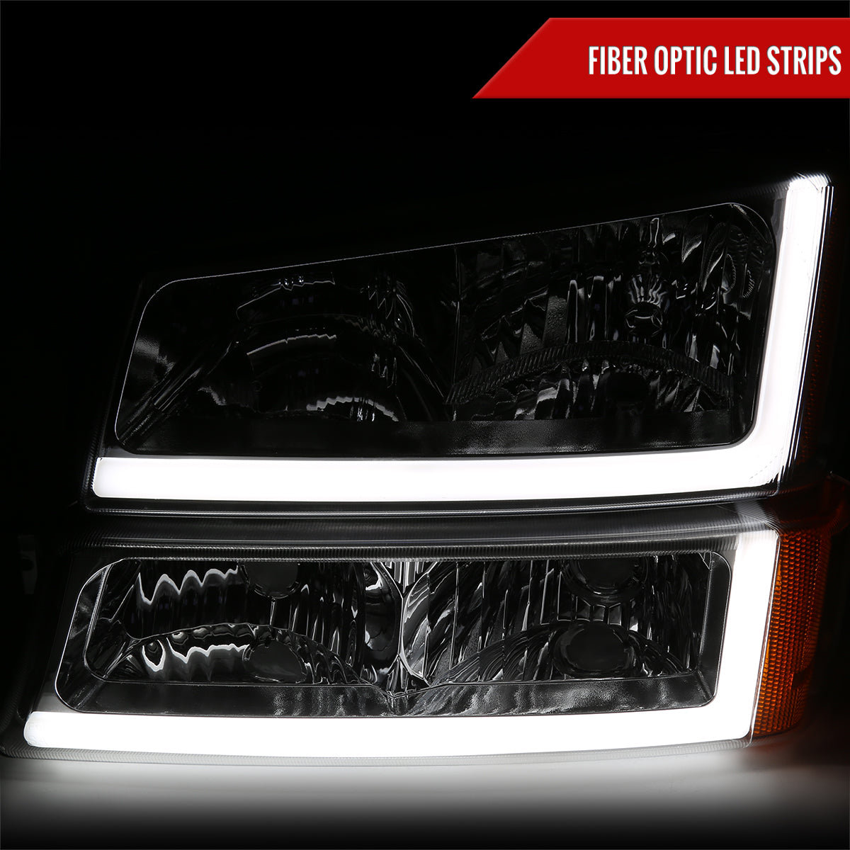 2004 Silverado Avalanche OE Spec-D aftermarket headlights