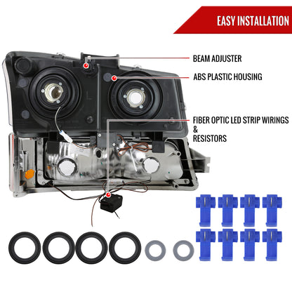 04 Silverado Avalanche OE Spec-D headlights