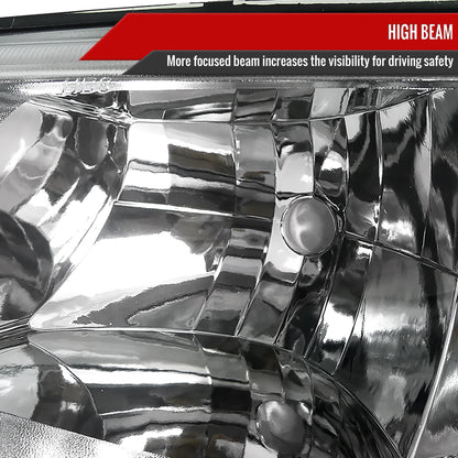 Spec-D 2004 Avalanche Silverado OE style ChromeBumper headlights