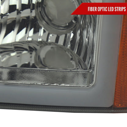 Spec-D 2007 Silverado Avalanche OE smoked custom headlights