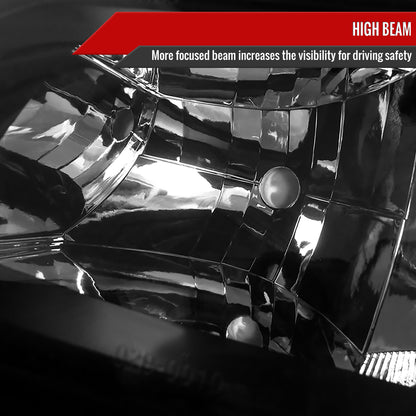 Spec-D 2002-2006 Chevrolet Avalanche/ 2003-2007 Silverado OE Style w/ Bumper Lights Black Headlights