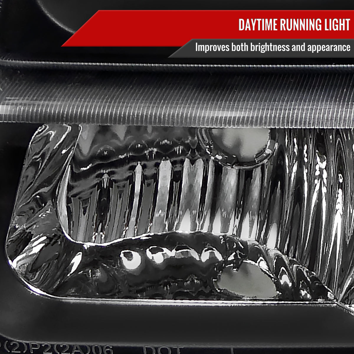 Spec-D 2002-2006 Chevrolet Avalanche/ 2003-2007 Silverado OE Style w/ Bumper Lights Black Headlights