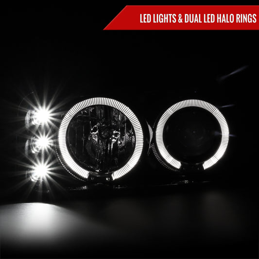 2002 GMC Yukon XL Denali Spec-D black aftermarket headlights