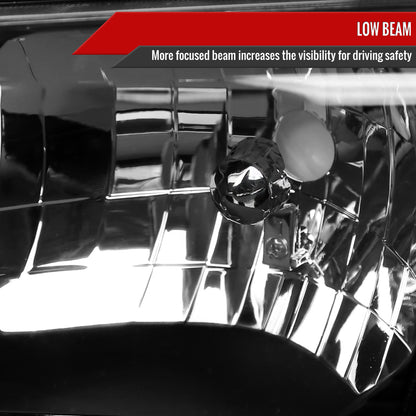 Spec-D 2000-2001 Toyota Camry OE Style w/ Amber Reflectors Black Headlights