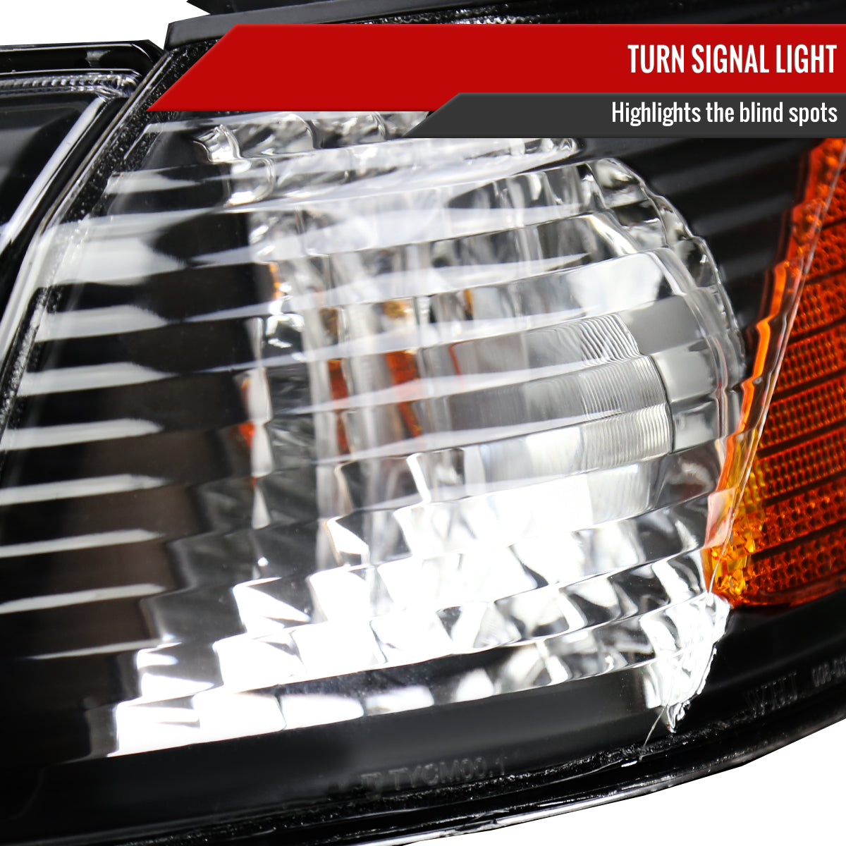 Spec-D 2000-2001 Toyota Camry OE Style w/ Amber Reflectors Black Headlights