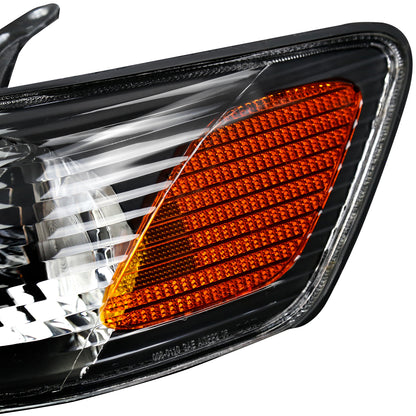 Spec-D 2000-2001 Toyota Camry OE Style w/ Amber Reflectors Black Headlights