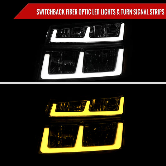 2005 Colorado GMC Canyon Amber Spec-D aftermarket headlights