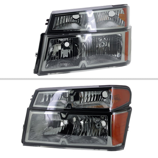 2005 Colorado GMC Canyon Corner Spec-D smoked aftermarket headlights