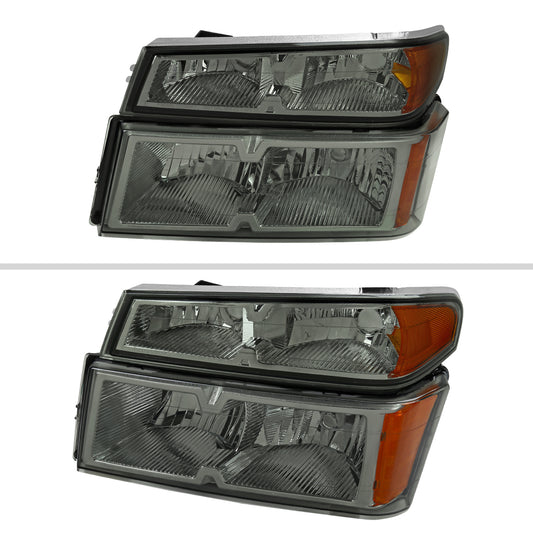 2005 Colorado GMC Canyon Isuzu Spec-D smoked aftermarket headlights