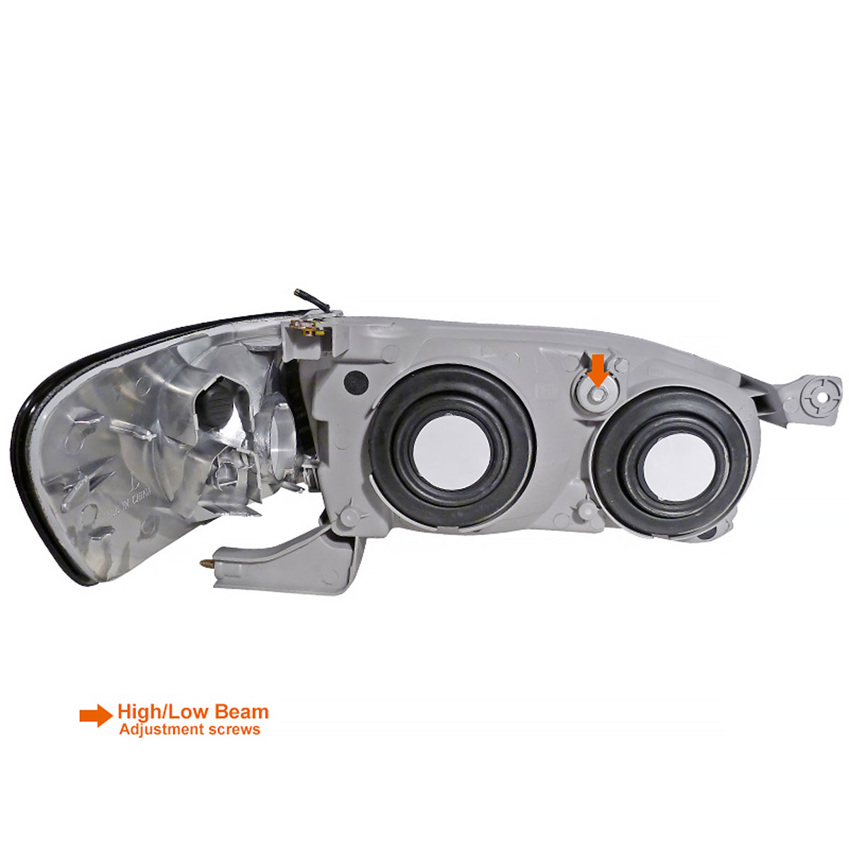 Spec-D 2001-2002 Toyota Corolla OE Style w/ Corner Lights Black Headlights