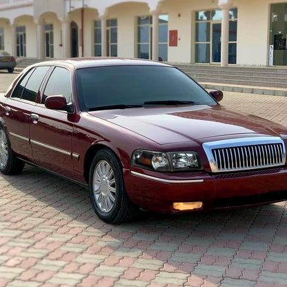 Spec-D 2006-2011 Mercury Grand Marquis OE Style and Corner Lamps Matte Black Headlights/Clear) Headlights