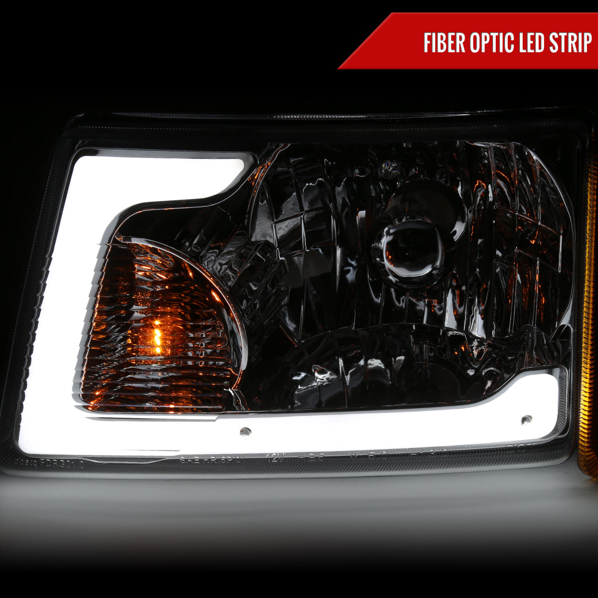 2002 Ranger Factory style Amber Corner Spec-D chrome aftermarket headlights