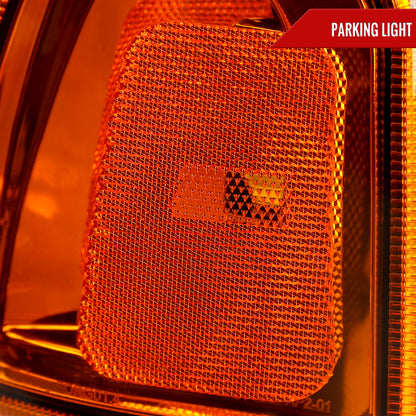 Spec-D 01 Ranger Factory style Amber Corner chrome headlights