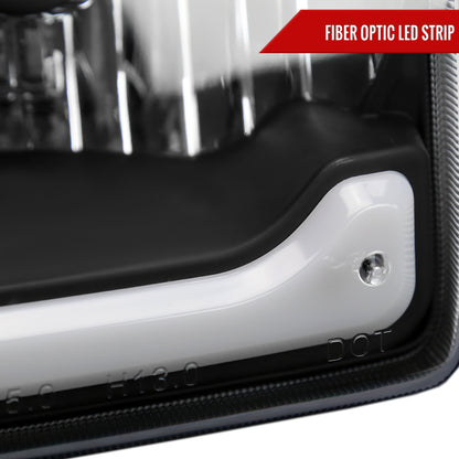 Spec-D 2001-2011 Ford Ranger LED Bar OE Style w/Amber Corner Lamp Black Headlights