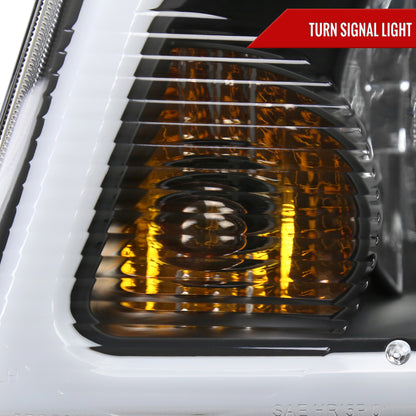 Spec-D 2001-2011 Ford Ranger LED Bar OE Style w/Amber Corner Lamp Black Headlights